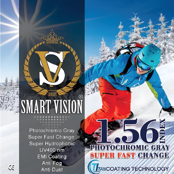 1.56 Photo Gray Super Fast Change TSHMC+ UV400