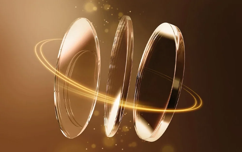 optical lenses concept with premium reflective design.