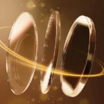 optical lenses concept with premium reflective design.
