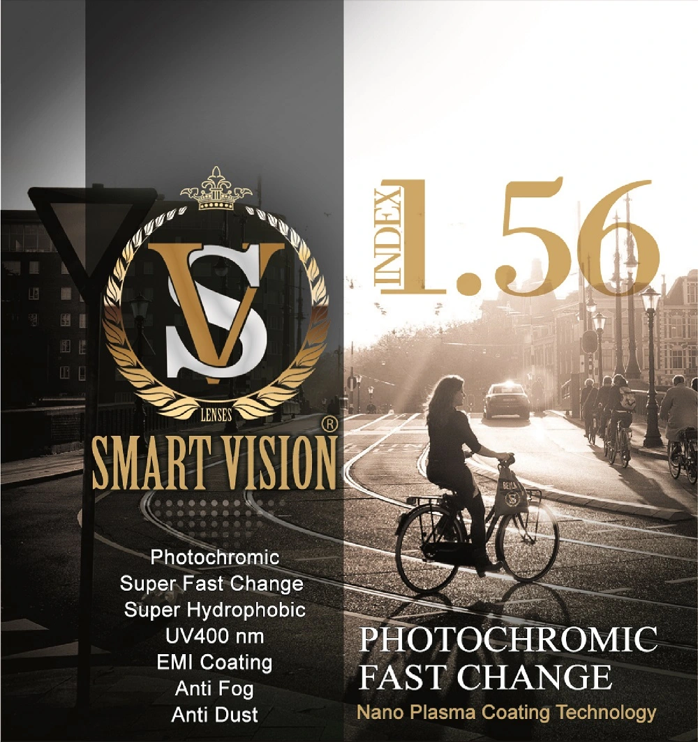 Smart Vision Photochromic Fast Change Index 1.56